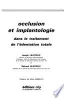 Occlusion et implantologie dans le traitement de l'édentation totale