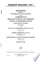 Oceanography Miscellaneous