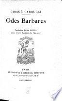 Odes barbares