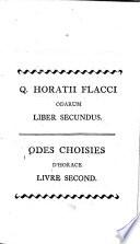 Odes choisies, ... traduites en vers françois par Mons. de Montville
