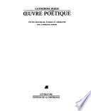 Oeuvre poétique