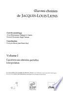 Oeuvres choisies de Jacques-Louis Lions
