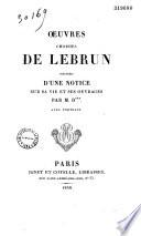 Oeuvres choisies de Lebrun