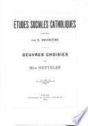 Oeuvres choisies de Mgr Ketteler