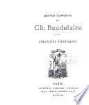 Oeuvres compètes de Ch. Baudelaire: Curiosités esthétiques