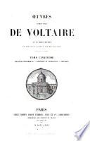 Oeuvres complètes, avec des notes et une notice historique sur la vie de Voltaire