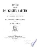 Oeuvres complètes d'Augustin Cauchy