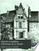Oeuvres complètes d'Estienne de La Boétie