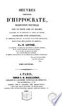 Oeuvres complètes d'Hippocrate, 7