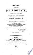 Oeuvres complètes ¬d'¬Hippocrate