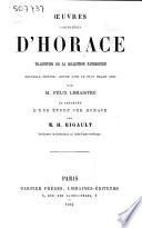 Oeuvres complètes d'Horace