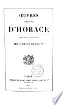 Oeuvres complètes d'Horace par ordre de production...