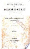 Oeuvres complètes de Benvenuto Cellini