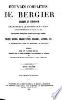 Oeuvres complètes de Bergier