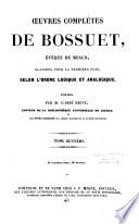 Oeuvres complètes de Bossuet,...