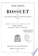 Oeuvres complètes de Bossuet