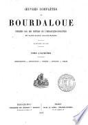 Oeuvres complètes de Bourdaloue