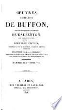 Oeuvres complètes de Buffon