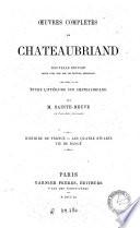Oeuvres complètes de Chateaubriand