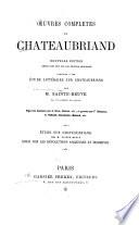 Oeuvres complètes de Chateaubriand