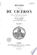 Oeuvres complètes de Cicéron avec la traduction en français