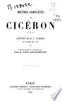 Oeuvres completes de Cicéron