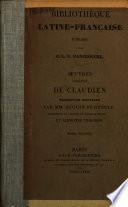 Oeuvres complètes de Claudien: par Alph. Trognon et H. de Guerle