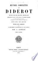 Oeuvres complètes de Diderot: Belles-lettres