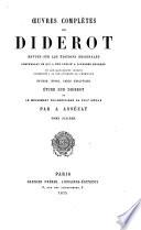 Oeuvres complètes de Diderot: Belles-lettres