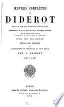 Oeuvres complètes de Diderot: Belles-lettres, pt. 2-3: Romans, contes, critique littéraire