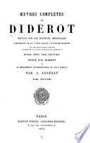 Oeuvres complètes de Diderot: Belles-lettres, pt. 6: Póesies diverses. Sciences. Mathématiques. Physiologie