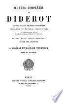 Oeuvres complètes de Diderot: Correspondance