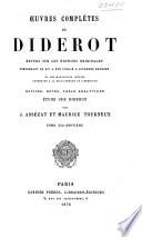Oeuvres complètes de Diderot: Encyclopédie