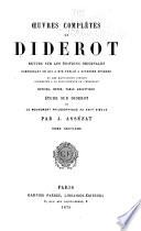 Oeuvres complètes de Diderot: Philosophie (cont.) Belles-lettres. Sciences