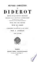 Oeuvres complètes de Diderot: Théatre, critique dramatique