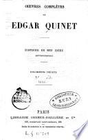 Oeuvres complètes de Edgar Quinet