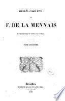 Oeuvres complètes de F. de la Mennais, 2