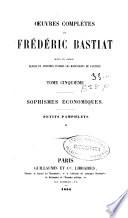 Oeuvres complètes de Frédéric Bastiat