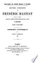 Oeuvres complètes de Frédéric Bastiat