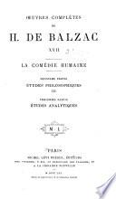 Oeuvres complètes de H. de Balzac ...