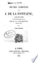 Oeuvres completes de J. de La Fontaine
