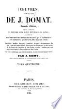 Oeuvres complètes de J. Domat