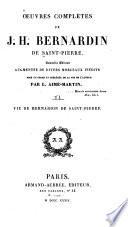 Oeuvres complètes de J. H. Bernardin de Saint-Pierre