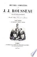 Oeuvres complètes de J.J. Rousseau avec des notes historique