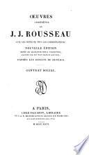 Oeuvres complètes de J. J. Rousseau: Contrat social