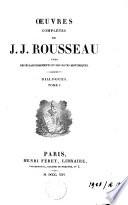 Oeuvres complètes de J. J. Rousseau