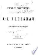 Oeuvres complètes de J.J. Rousseau