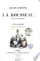 *Oeuvres complètes de J. J. Rousseau