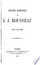 Oeuvres complètes de J.J. Rousseau: Julie ou la nouvelle Héloïse (1865)