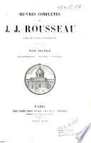 Oeuvres complètes de Jean Jacques Rousseau